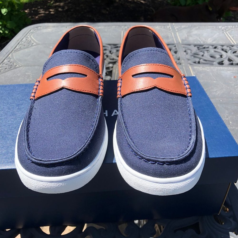 New Cole Haan Nantucket Loafer II in Blue Blazer - Picture 6 of 9